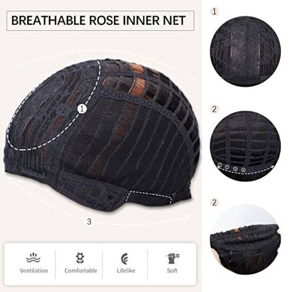 π
Ίπ Gorgeous Short Wavy Brown Brunette Replacement Hair Wig Lace SEXY NWT ππ - Picture 4 of 7